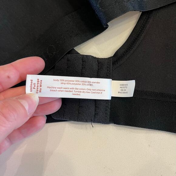 NWT Cacique Unlined‎ Full Coverage No Wire Black Bra size 54B - Picture 8 of 8